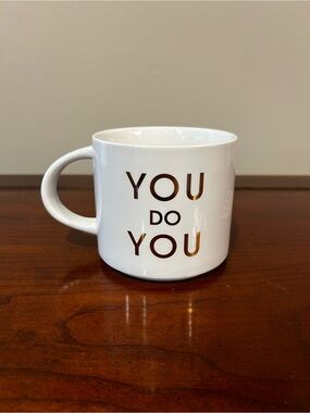 Chez Gagne White Ceramic Mug with Gold "YOU DO YOU"